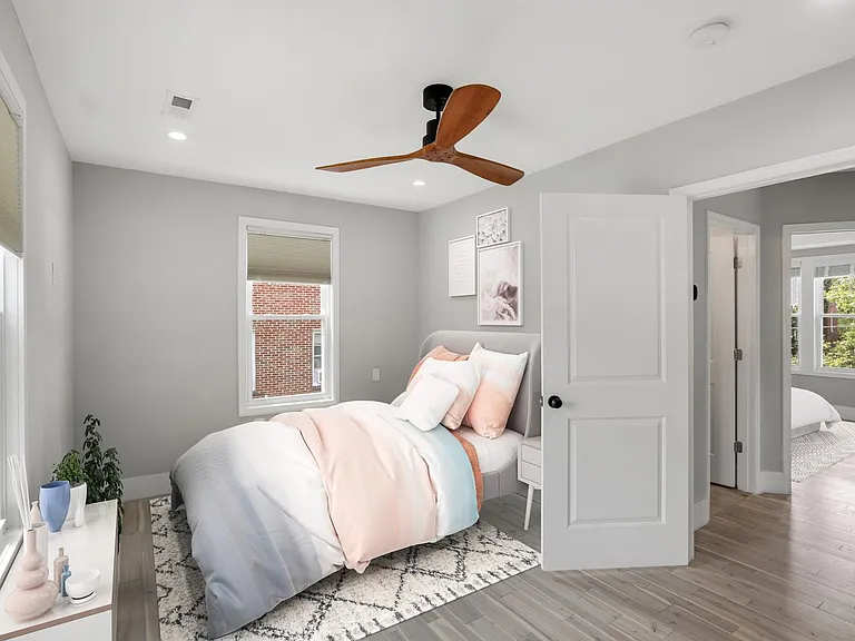Bedroom 1. This image shows a virtually furnished space. Bedrooms come unfurnished.
