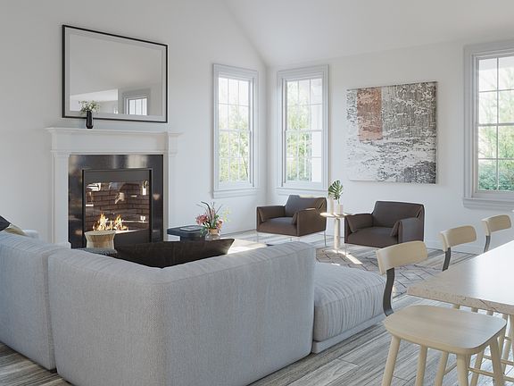 Great room with fireplace