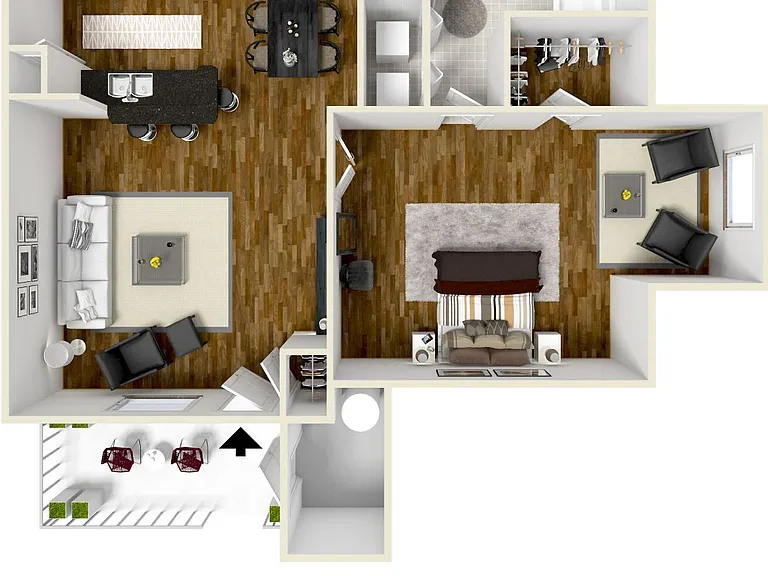 Pinnacle Terrace - Vista - 1 Beds - 1 Baths - 756 Sq. ft.