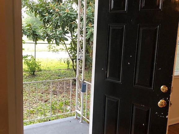 Front door into living room