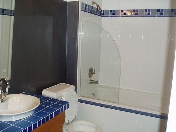 Custom 3rd bath...glass tile, jetted tub