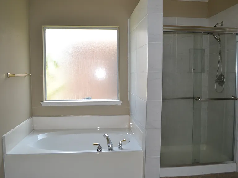 Primary bathroom - Garden tub and shower.