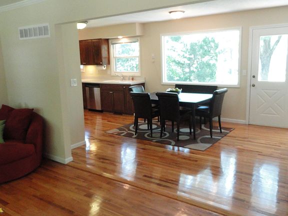 Living Room, Dining, and Kitchen share an open floor plan