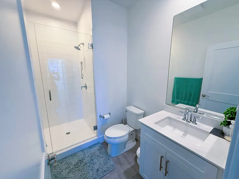 Downstairs private full bathroom