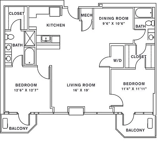 Floor plan P2B