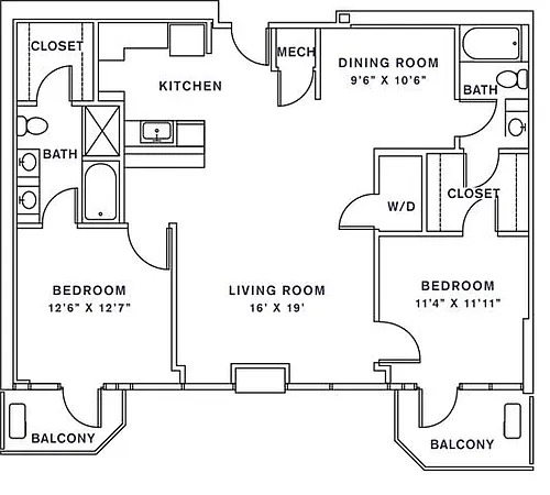 Floor plan P2B