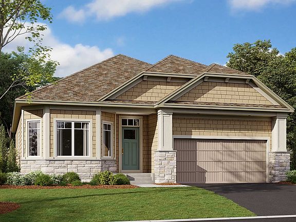 Graystone Elevation F - Stone