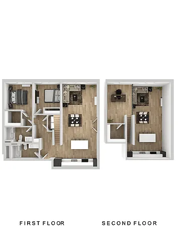 Floor plan Klipsan - 2 Bed C Loft