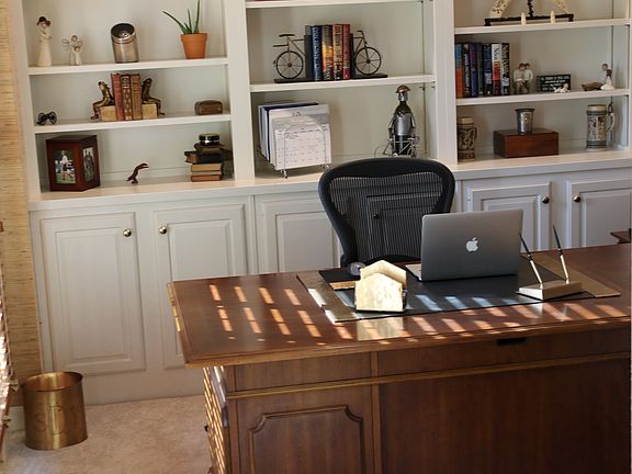 Office off of entrance foyer