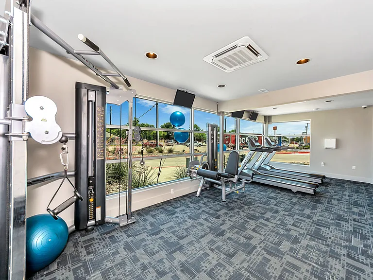 Fully equipped fitness center so you can stay active without leaving home.