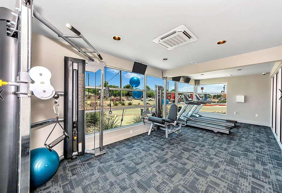 Fully equipped fitness center so you can stay active without leaving home.