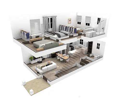 Floor plan 3BR Vista