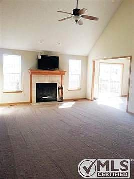 Wood Burning Fireplace in Living Room