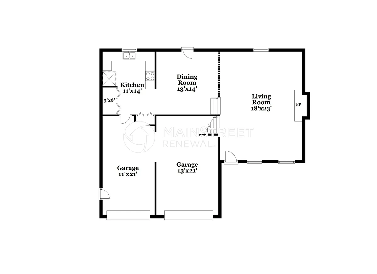 Floor Plan - 5884 Dan Dr
