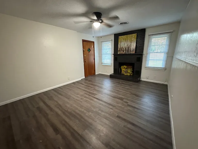 3rd bedroom has mock FP & patio access.