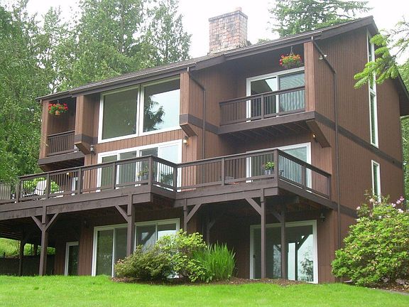 View of the back of the house-Mountain Views from all 3 levels!