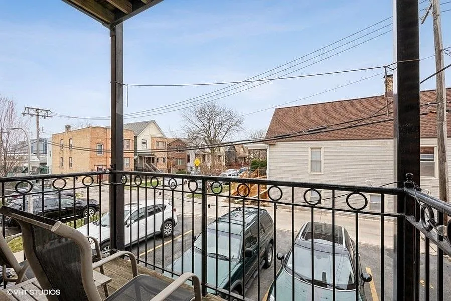 private balcony off of living room