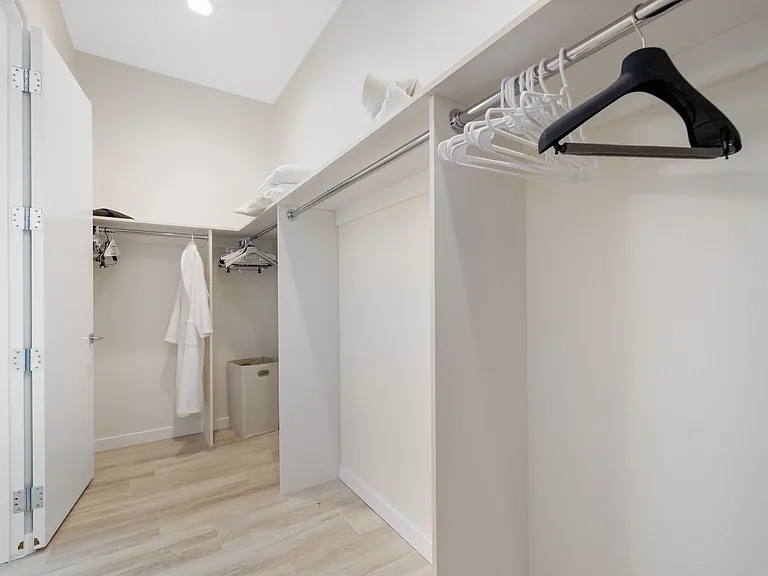 Primary closet.