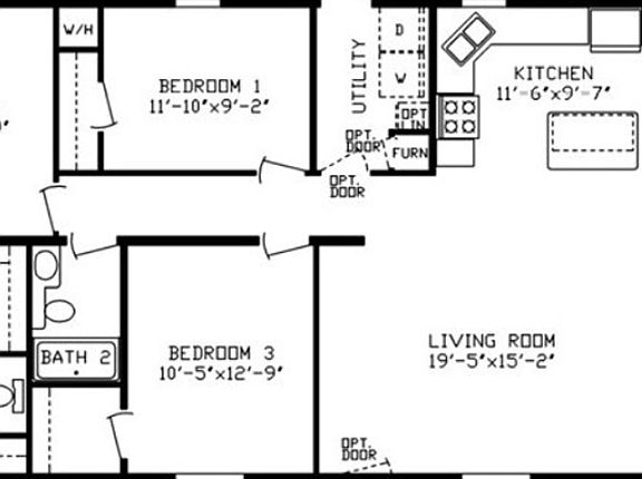 Floor Plan of Sheffield 2 Plan