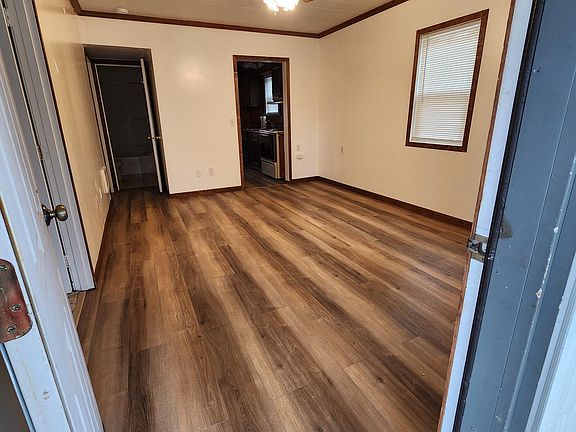 Front door entry into living room