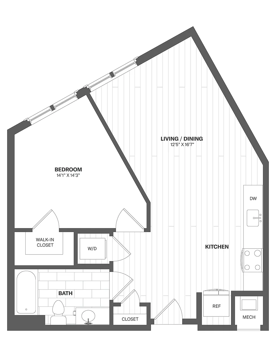 Floor plan 1E