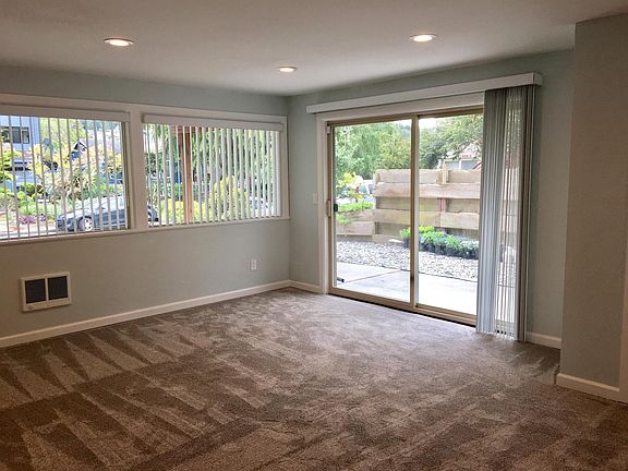 Living room with patio