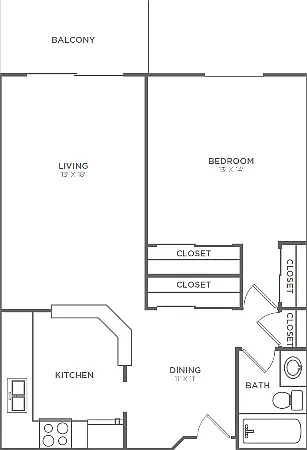 1 Bedroom 1 Bathroom A1 | 767 Sq Ft 1 Bedroom 1 Bathroom A1 | 767 Sq Ft
