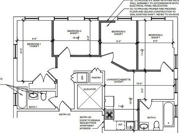 2nd image of 76 Carmine St APT 3D