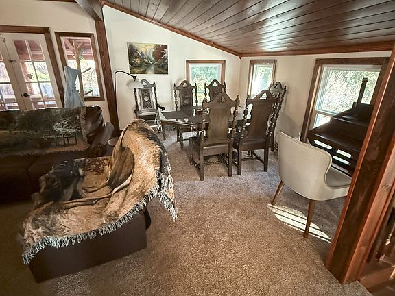 DINING TABLE AND SMALL DESK AREA