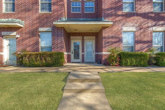 Private and secure entrance to interior staircase with access to upstairs apartment. This apartment is a second floor unit.