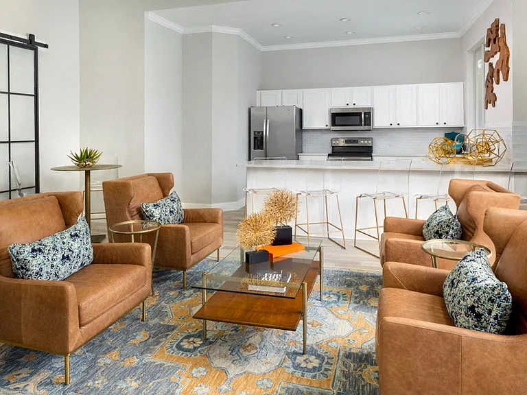 Clubhouse with coffee station