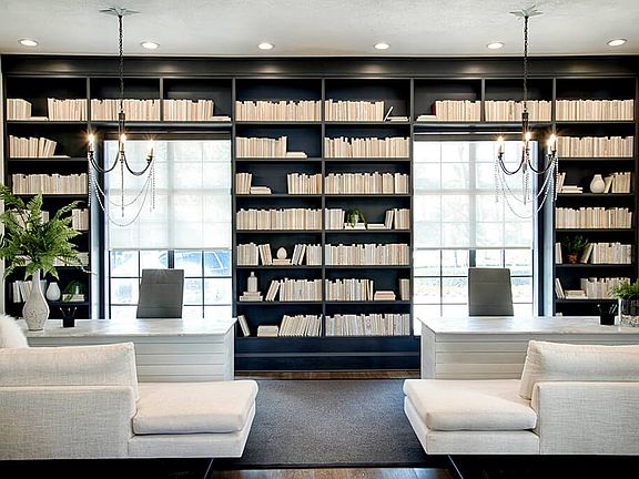 Resident Library with Work-From-Home Spaces