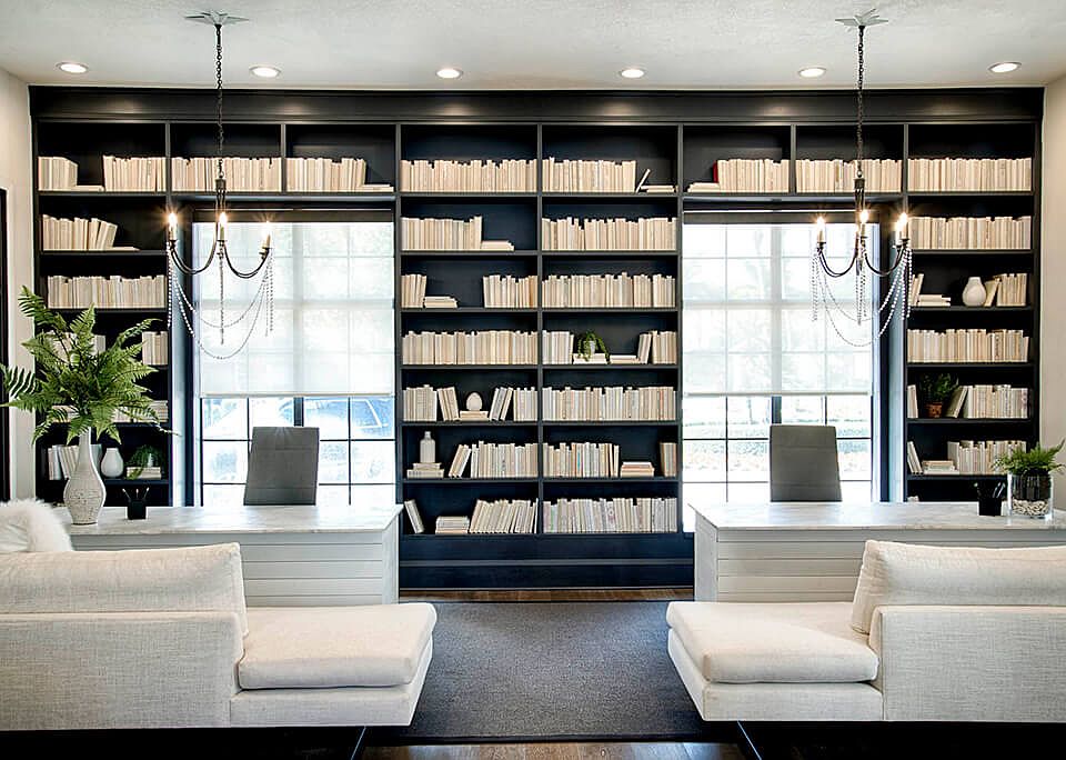 Resident Library with Work-From-Home Spaces