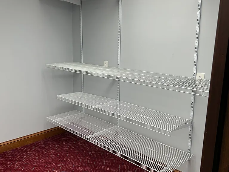 Laundry room shelving