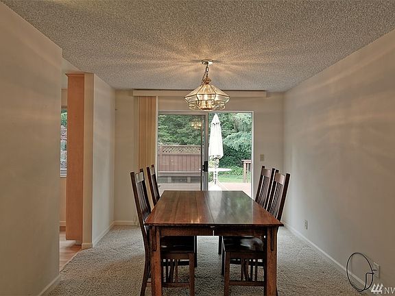Dining room that leads out to oversized deck.