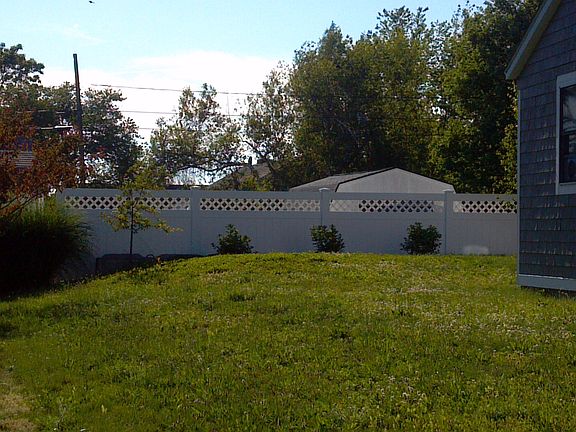 Side yard face W, NW