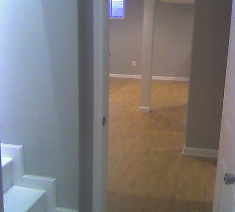 Basement interior stairs