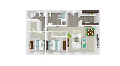Floor plan 2bed 2bath