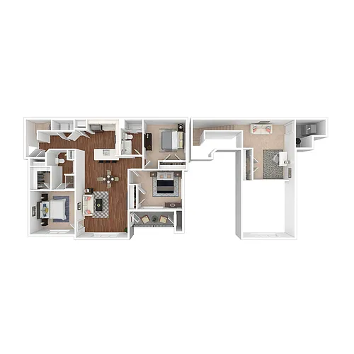 Floor plan D - 3 Bed with JR Loft