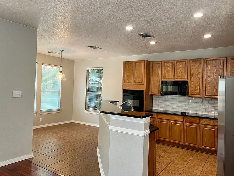 Kitchen with island