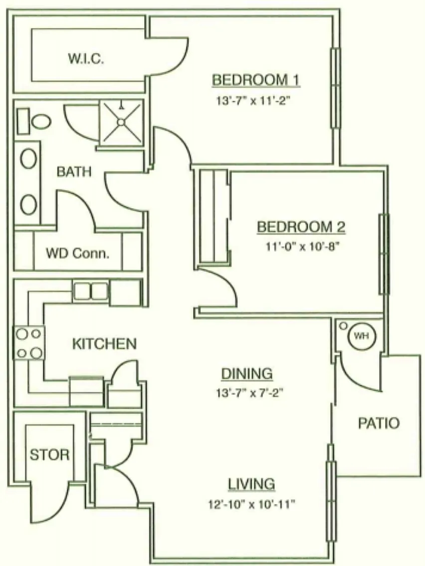 Floor plan 2X1 Market