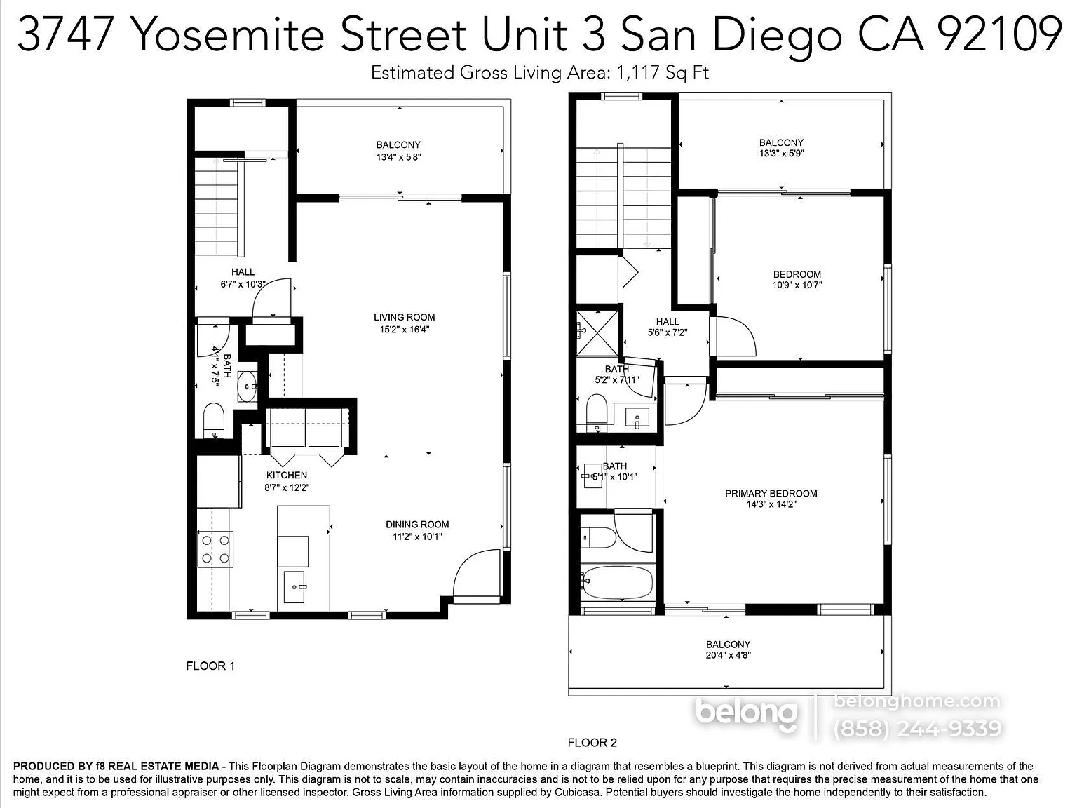 2 bed, 2.5 bath, 1200 sqft, $4,595 — Photo 2