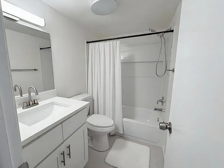Brand new bathrooms with high-end, soft-close cabinetry.