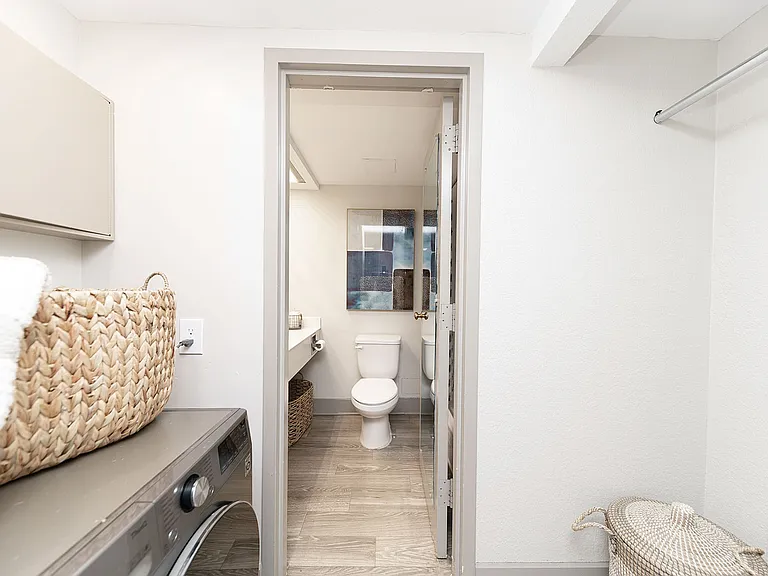 Generous walk-in closet space
