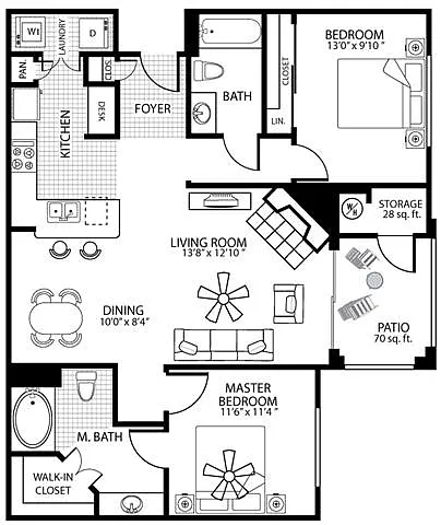 Floor plan D2