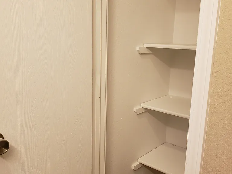 Closet in bathroom