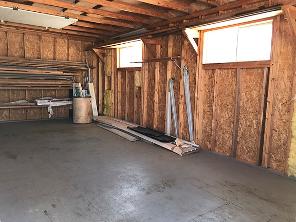 Inside shed
