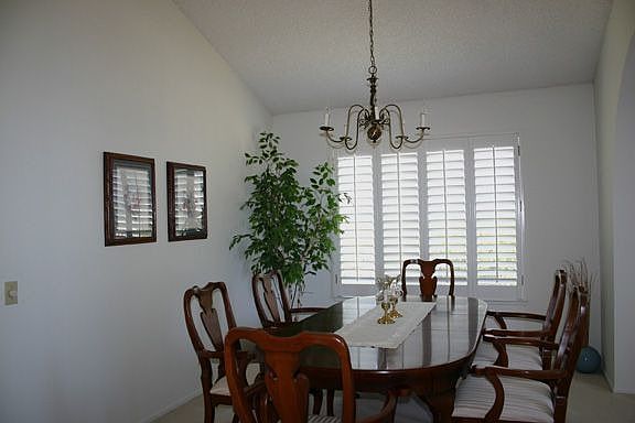 Formal Dining Area with Vaulted Ceiling