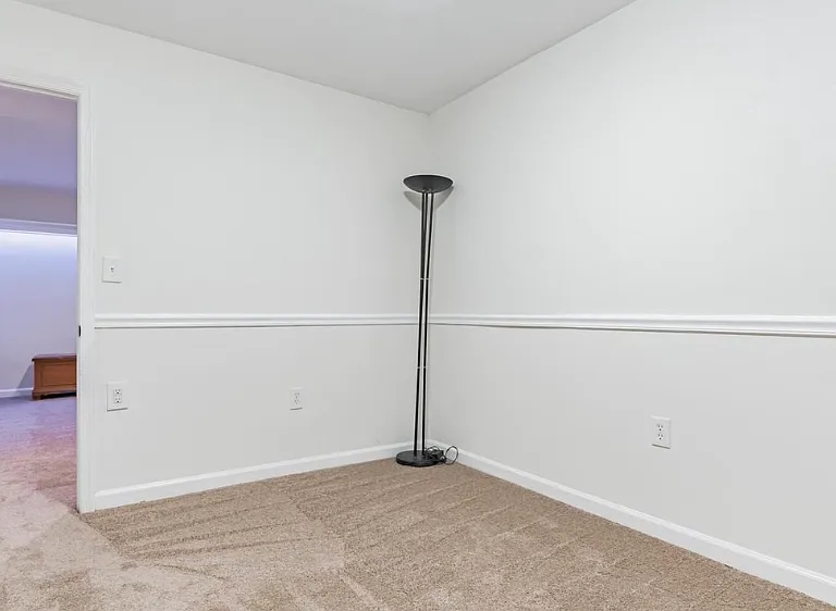 Basement room with closet