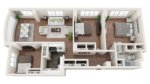 Floor plan The University Furnished